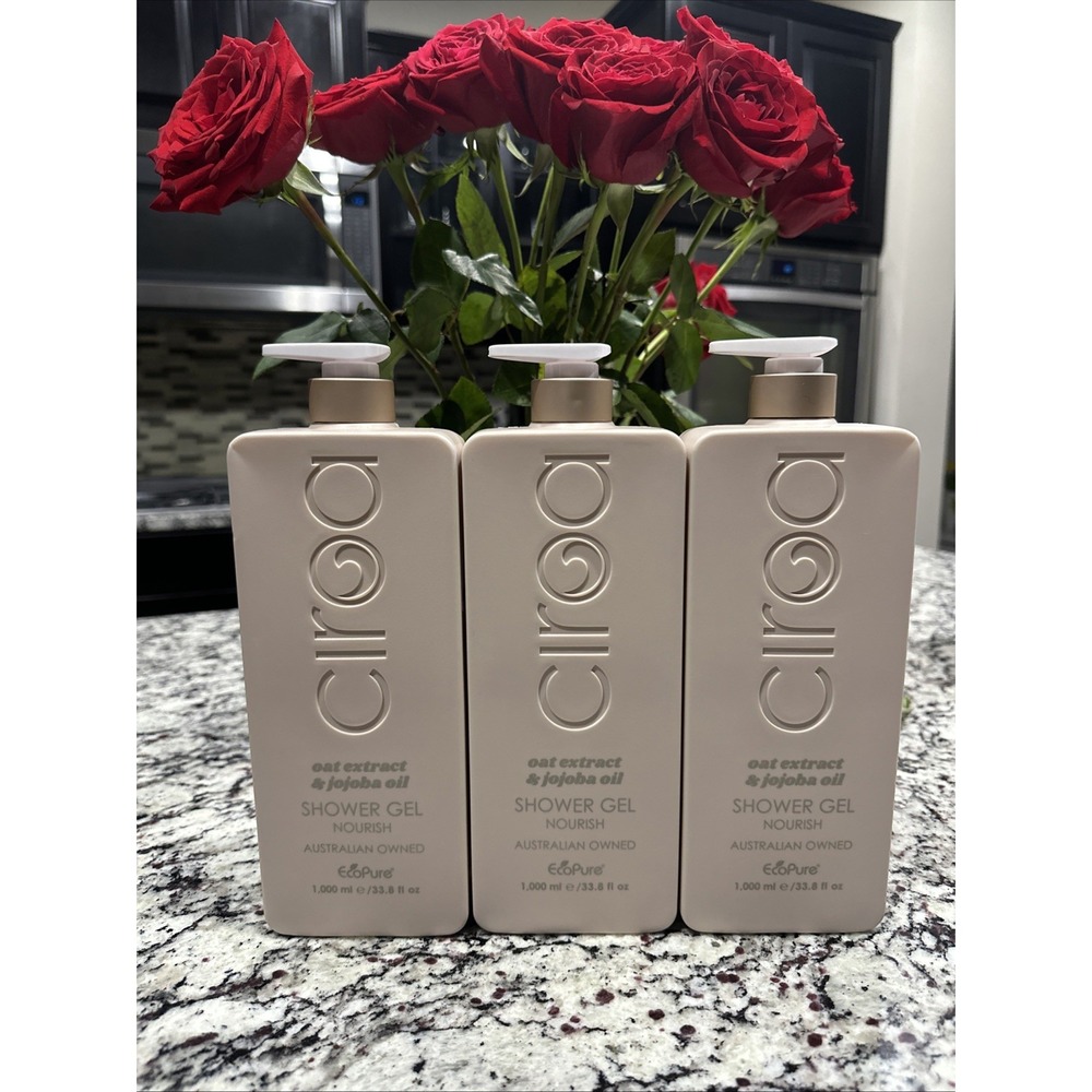 3 Ciroa Nourishing Shower Gel with Oat Extract & Jojoba‎ Oil 33.8 fl oz